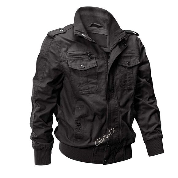 New Cotton Army Military Jacket Windbreaker Coat - Picture 1 of 13
